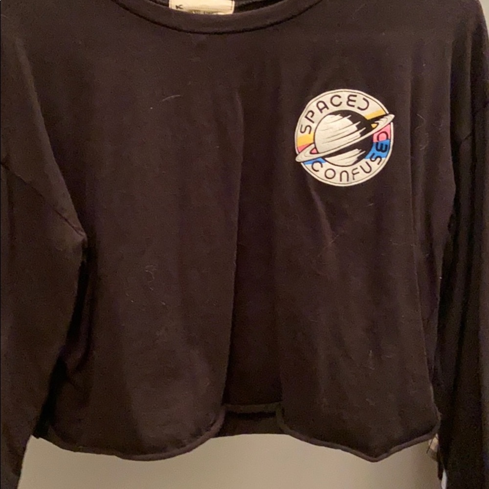 Long sleeve crop top